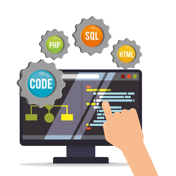 Vector desarrollador web responsive design