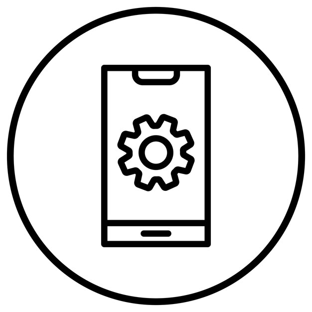 Desarrollo de aplicaciones Diseño de íconos vectoriales Ilustración