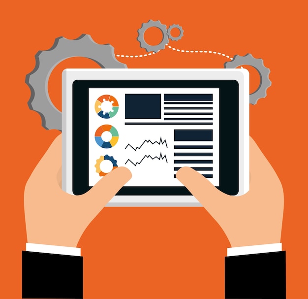 Desarrollo con diseño de gadget, tableta