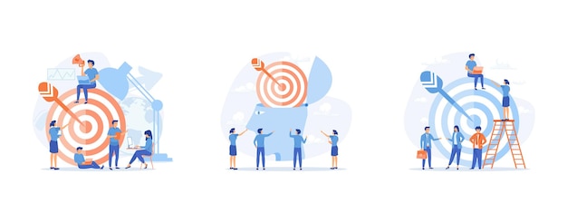 Desarrollo del objetivo de mercadotecnia del cliente objetivo para la promoción de los objetivos de la empresa de marketing