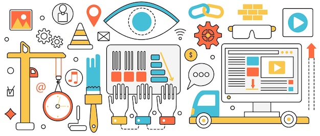 Desarrollo de software construcción grúa construcción aplicación creación de contenido web