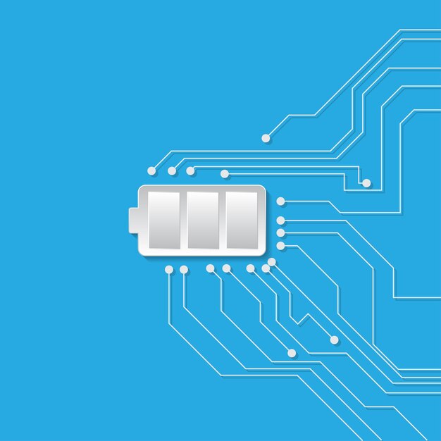 Desarrollo de la tecnología de baterías de ilustración cortada en papel