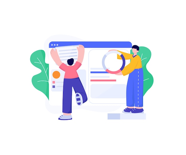 desarrollo web empresarial aislado en blanco