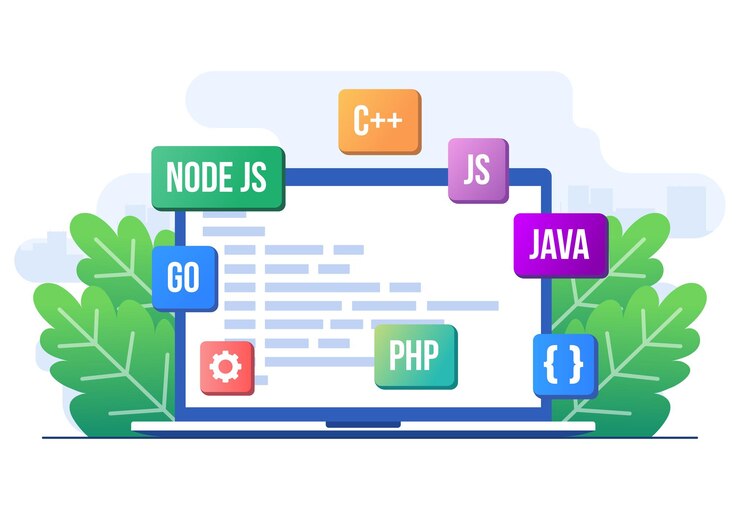 Vector desarrollo de la web