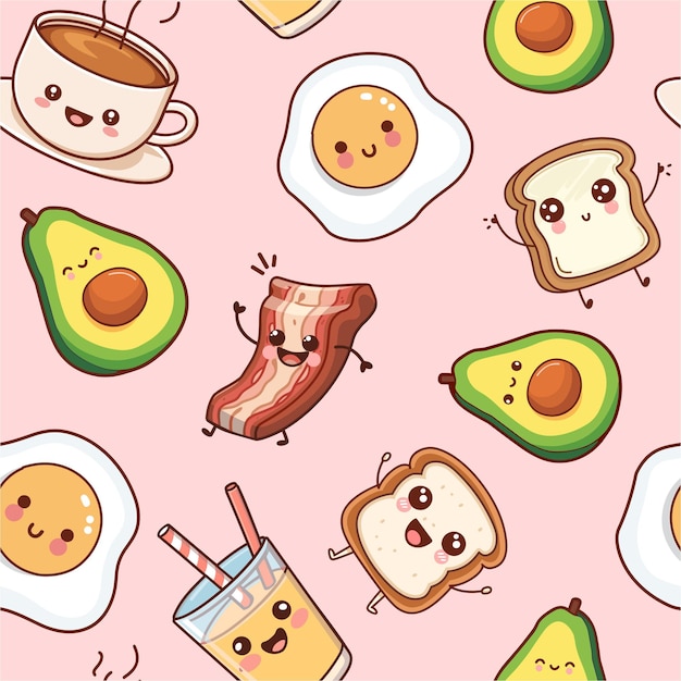Desayuno de patrón interminable con aguacate café jugo huevos y tostadas