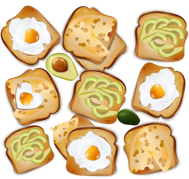Desayuno saludable tostadas