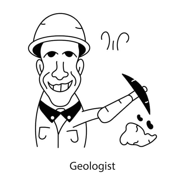 Descarga este avatar de un geólogo