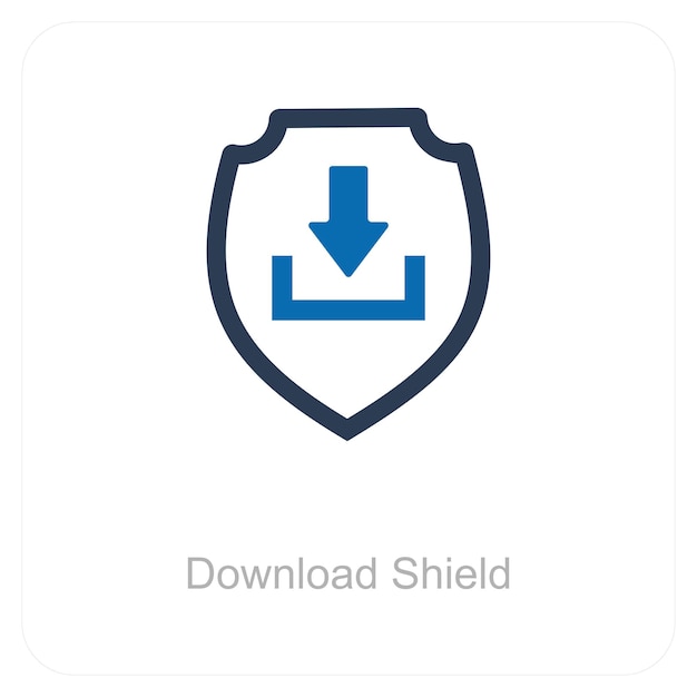 Descarga del concepto de escudo y icono de escudo