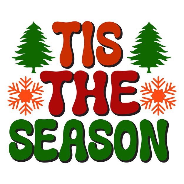 Descarga digital de diseño SVG retro de Navidad