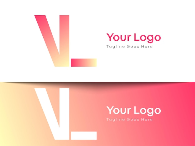 Vector descarga gratuita del logotipo vectorial vl letters desbloquea el logotipo del onograma elegance