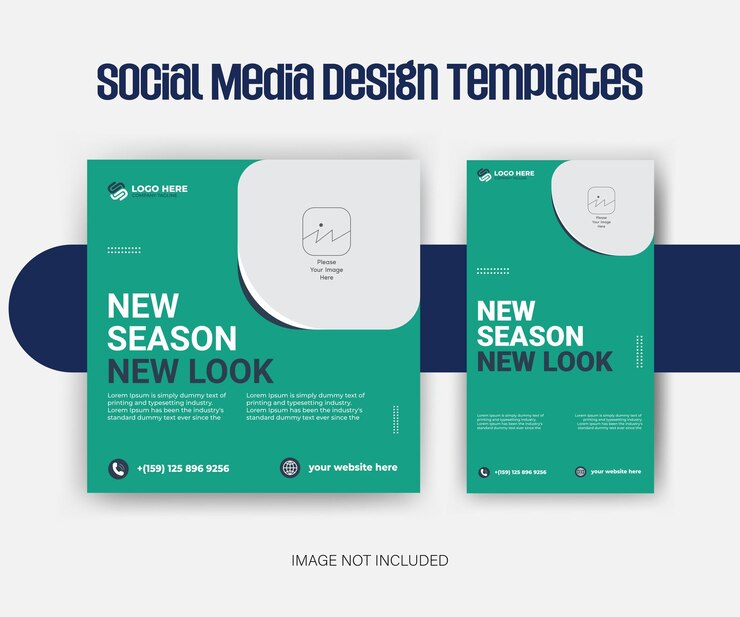 Descarga gratuita de la plantilla de publicación de las redes sociales de moda