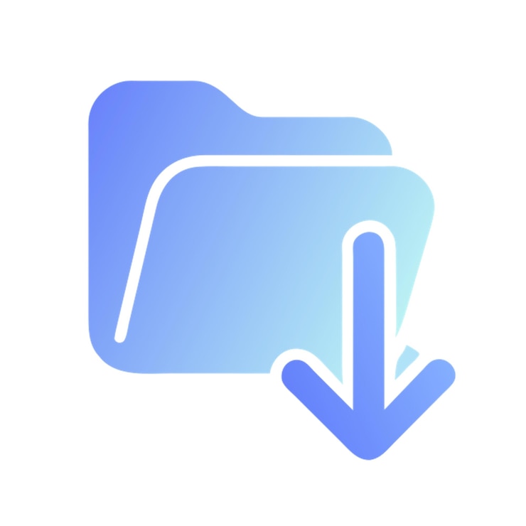 Vector descarga el icono de las formas de color gradiente