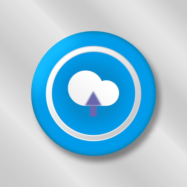 Descarga de icono de nube linda 3D