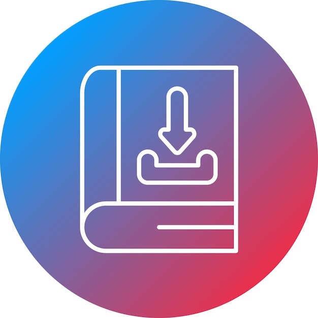 Descarga la imagen vectorial del icono del libro Se puede utilizar para el aprendizaje
