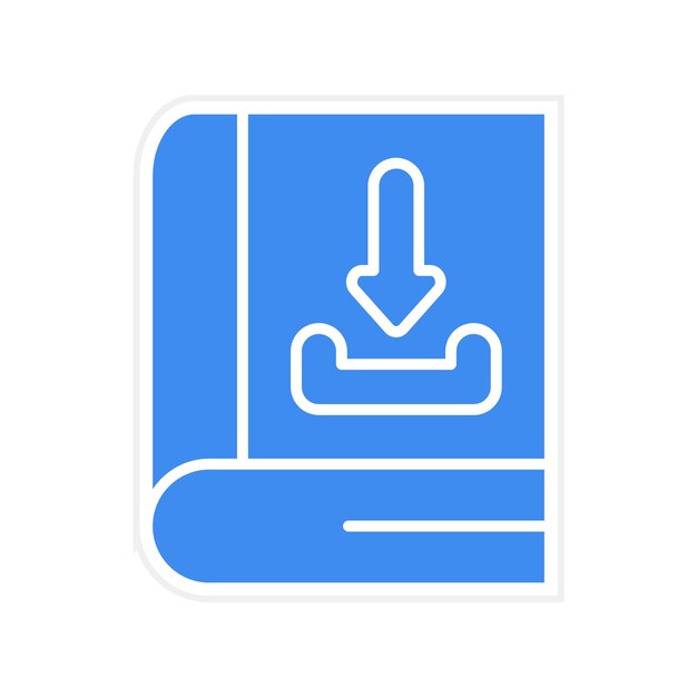 Descarga la imagen vectorial del icono del libro Se puede utilizar para el aprendizaje