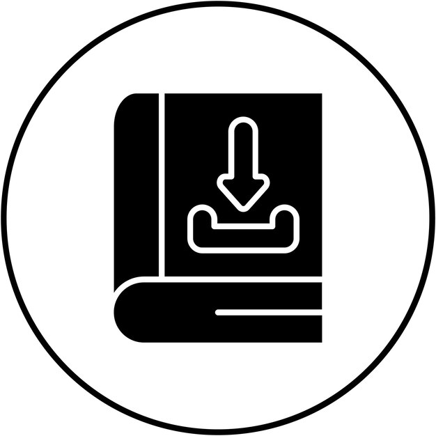 Descarga la imagen vectorial del icono del libro Se puede utilizar para el aprendizaje