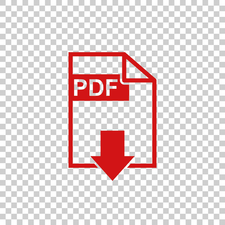 Vector descarga de pdf icono vectorial pictograma plano simple para el marketing empresarial concepto de internet ilustración vectorial en fondo aislado