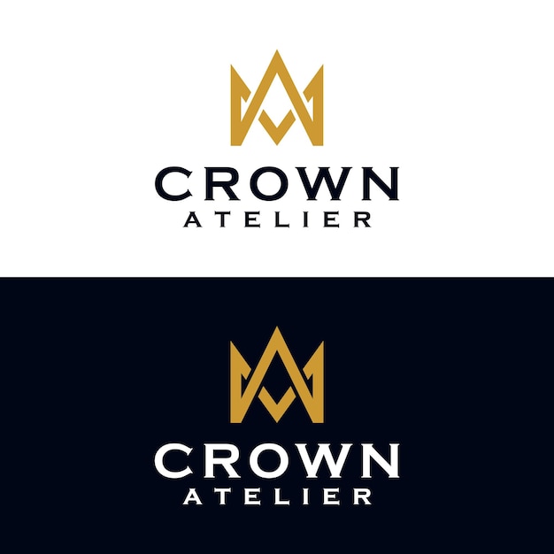 Descarga de plantilla de diseño de logotipo de corona