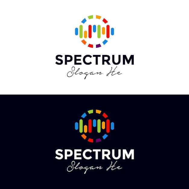 Descarga de plantilla de diseño de logotipo de Spectrum