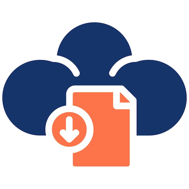Descargar el archivo en el icono de la nube