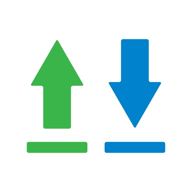 descargar y cargar plantilla de diseño de icono vectorial