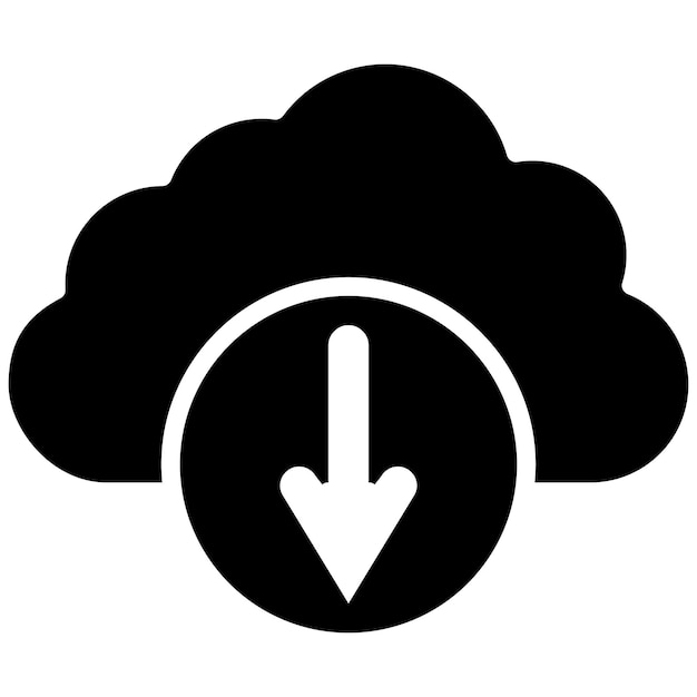 Descargar el estilo de la ilustración vectorial de la nube