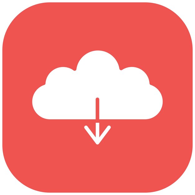 Descargar el estilo de la ilustración vectorial de la nube
