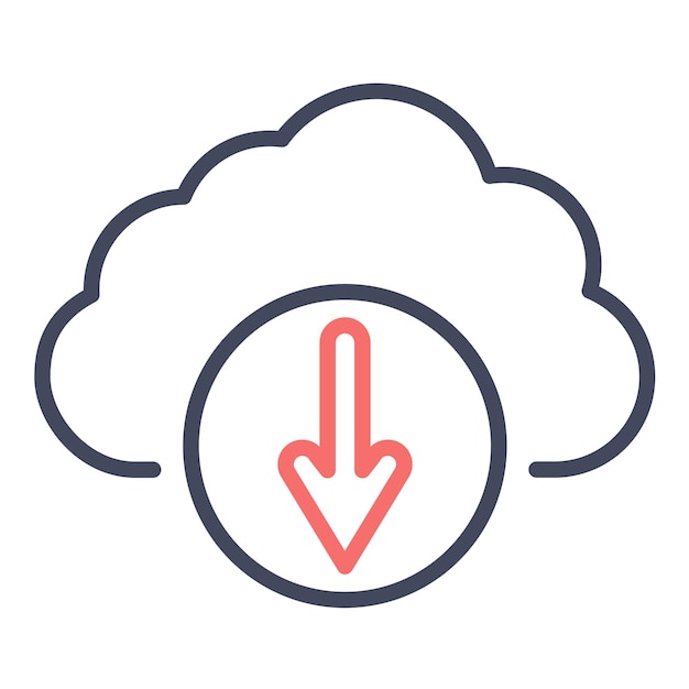 Descargar el estilo de la ilustración vectorial de la nube