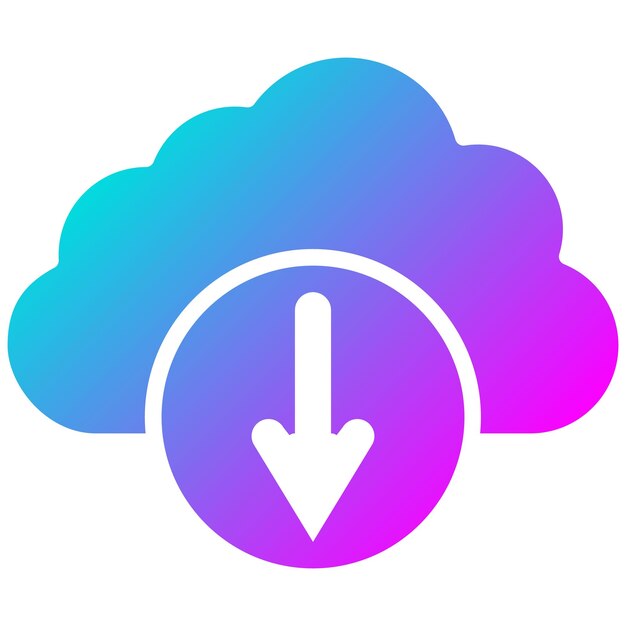 Descargar el estilo de la ilustración vectorial de la nube