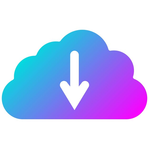 Descargar el estilo de la ilustración vectorial de la nube