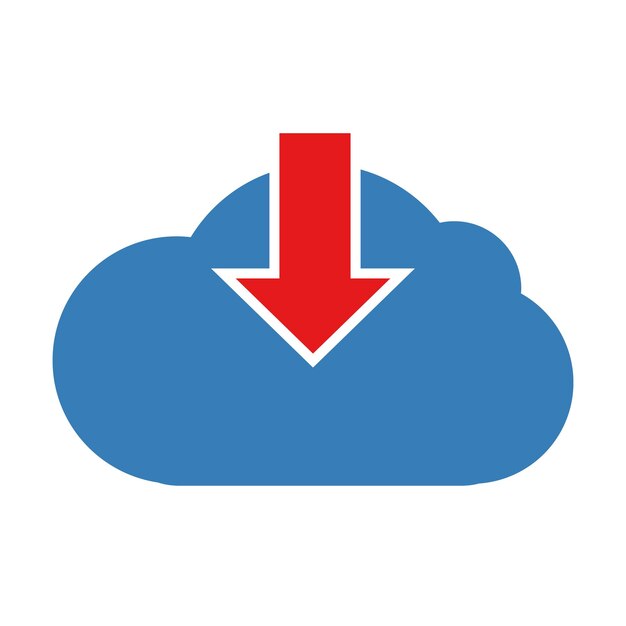 Descargar icono de nube Ilustración vectorialxA