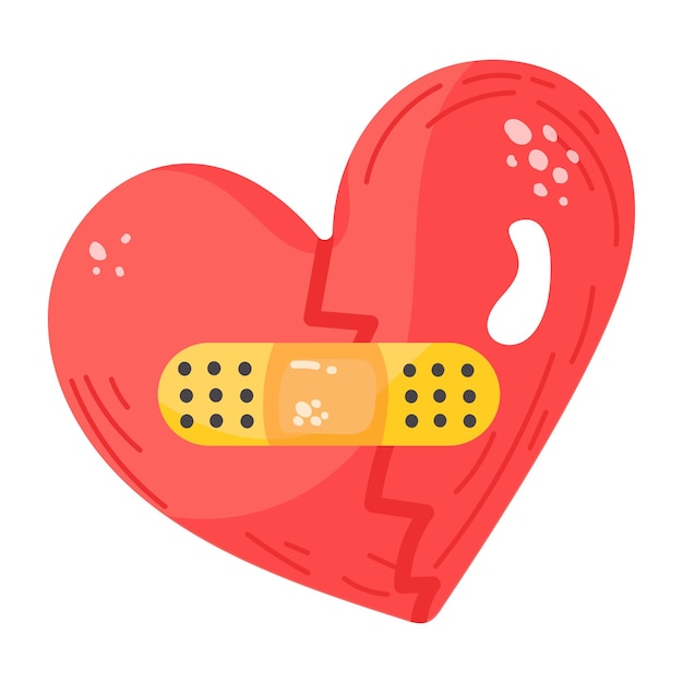 Descargar icono de pegatina plana de corazón.