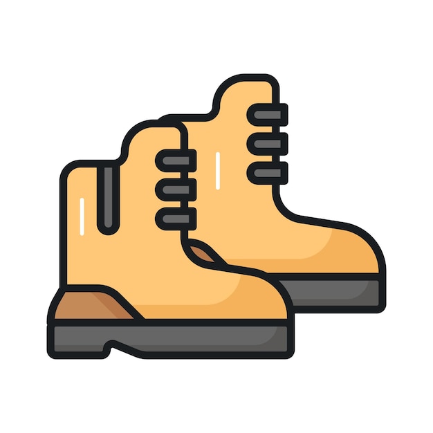 Descargar este icono premium de botas de lluvia en estilo moderno fácil de usar vector