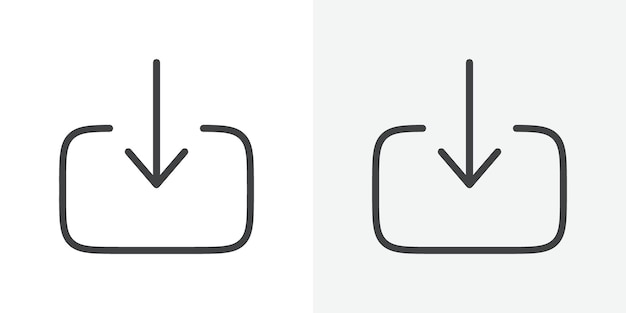 Descargar el icono del signo vectorial del contorno