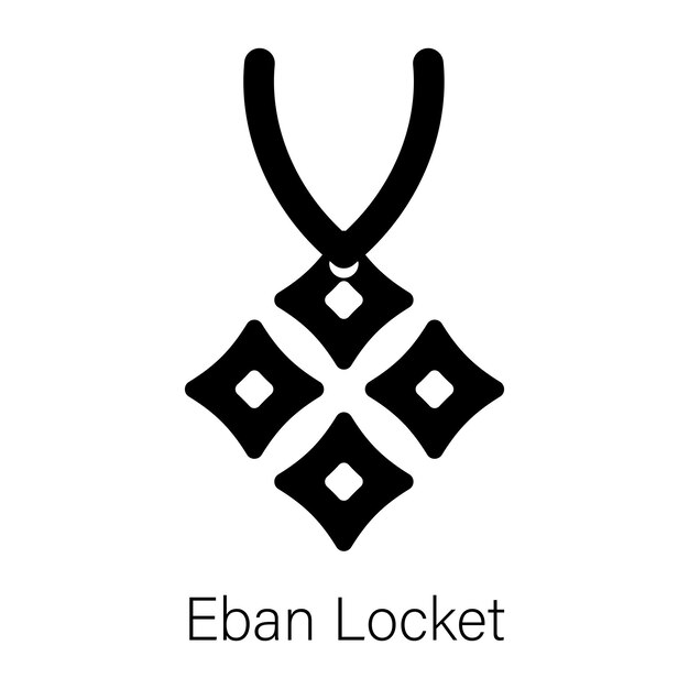 Descargar el icono sólido del medallón de eban