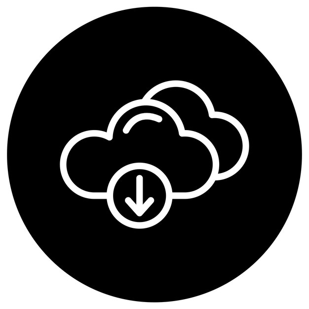 Descargar la ilustración del diseño del icono vectorial de la nube