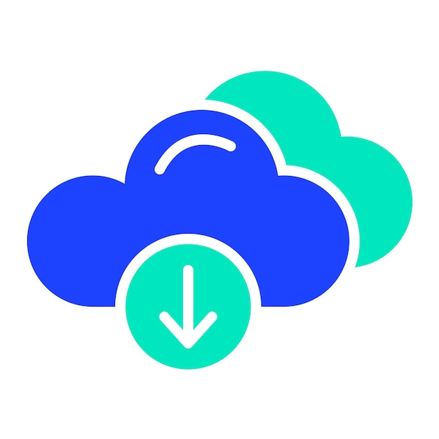 Descargar la ilustración del diseño del icono vectorial de la nube