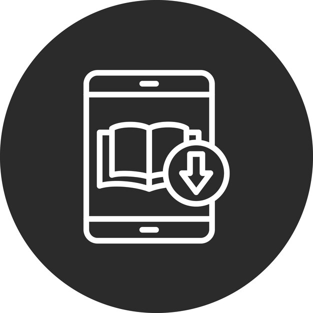 Descargar la ilustración del icono vectorial del libro del conjunto de iconos de aprendizaje