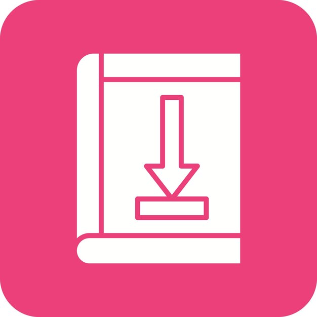 Descargar imagen vectorial del icono del libro Se puede utilizar para la educación en línea