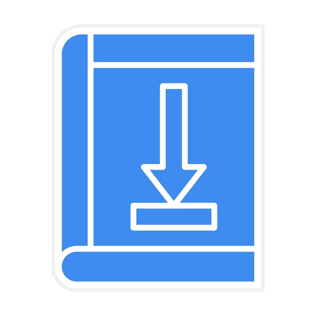 Descargar imagen vectorial del icono del libro Se puede utilizar para la educación en línea
