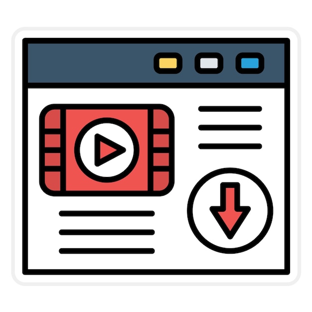 Descargar imagen vectorial de icono de página web Se puede utilizar para SEO y SEM