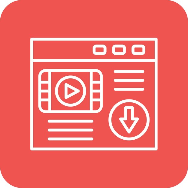 Descargar imagen vectorial de icono de página web Se puede utilizar para SEO y SEM