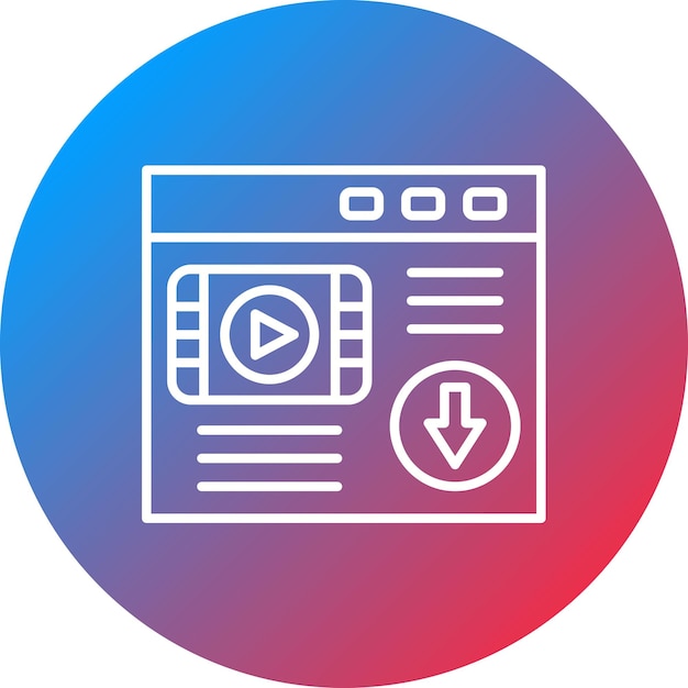 Descargar imagen vectorial de icono de página web Se puede utilizar para SEO y SEM
