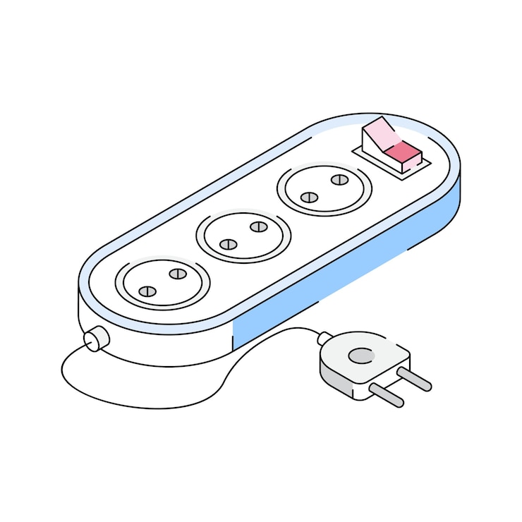 Vector descargar nuestro icono isométrico de la extensión de energía
