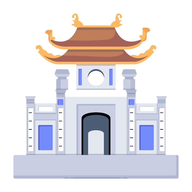 descargar vector plano del templo de ngoc son
