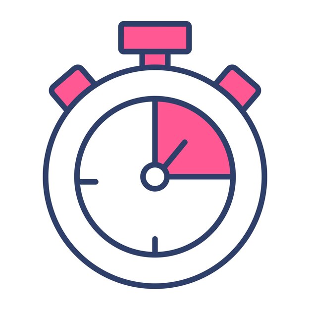 Descargar este vector premium de temporizador de cronómetro en estilo editable listo para usar icono