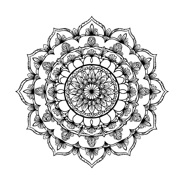 Descargue el archivo EPS editable de diseño vectorial de Mandala de alta calidad