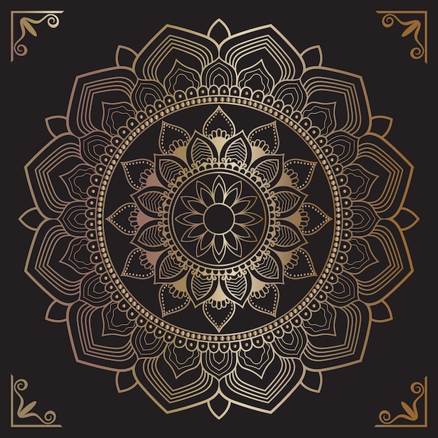 Descargue el archivo vectorial de diseño de mandala de círculo