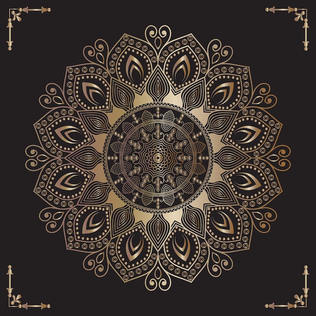 Descargue el archivo vectorial de diseño de mandala decorativo
