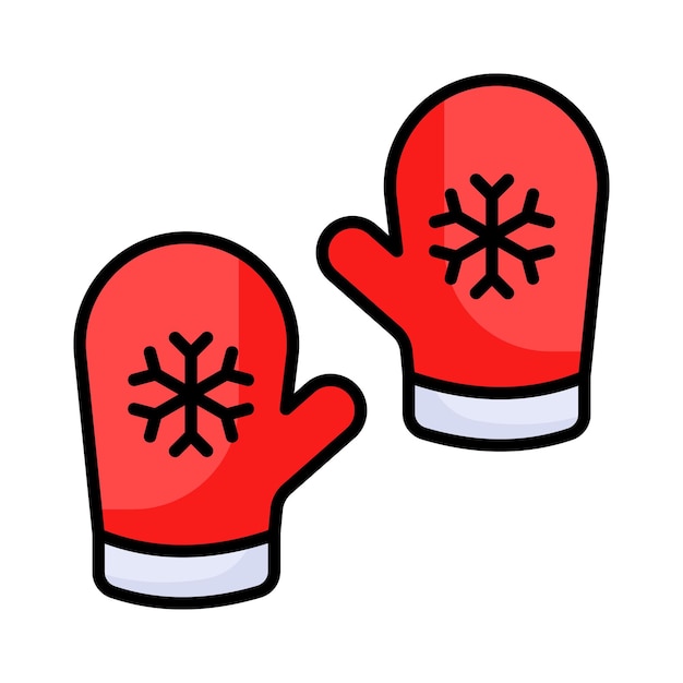 Descargue este icono cuidadosamente diseñado de guantes de invierno en estilo moderno